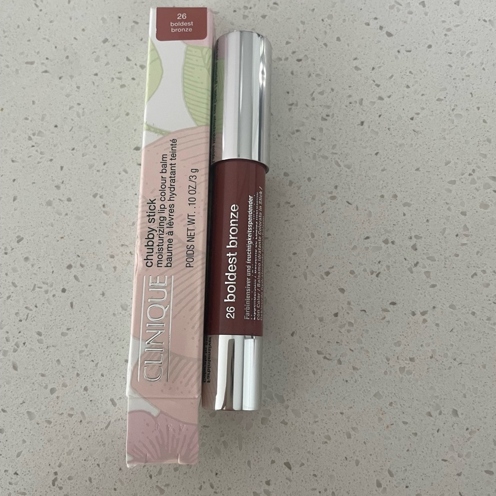 CLINIQUE Chubby Stick Moisturizing Lip Colour Balm 26 BOLDEST BRONZE New In Box